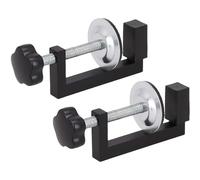 2 Pcs Adjustable G Clamps for Woodworking, Small Screw Table Clamps for Carpentry DIY, Universal Metal Bench Clamps for Wood, Plastic, and Craft Projects