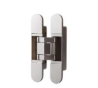 2 Pcs Adjustable Hidden Door Heavy Duty Folding Invisible Hinge Cross for Kitchen Doors, Cabinets(Silver)