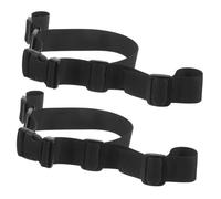 2 Pcs Adjustable High Chair Straps Replacement Black Polyester