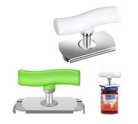 2 Pcs Adjustable Jar Opener Set, Manual Can Opener Stainless Steel Bottle Opener, Tin Opener for Elderly and Children, Safe and Smooth (White, Green)