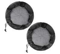 2 Pcs Adjustable Rain Barrel Net Cover - 60cm Mesh Protective Net for Water Barrels