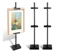 2 Pcs Adjustable Tabletop Easel Stand-Up to 29" H Frame Holder Stand Table Easels for Picture Frames Metal Standing Easel Display Stand for Signs Display Artwork Canvas Decorative Stand