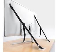 2 Pcs Adjustable TV Safety Straps, No-Drill Adhesive Anti-Tip Furniture Anchors for Kids Proofing Flat Screens Fix to Wall Cabinet Stand Desk Earthquake Straps Furniture Anchors Anti Tip Kit