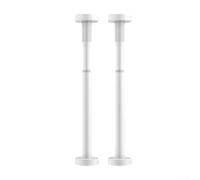 2 PCS Adjustable Undermount Sink Support Stainless Steel 50-80cm Heavy Duty Brackets Rust-Resistant No Drill Installation For Kitchen Bathroom Cabinets Secure Anti-Sag Rack Silver (white)