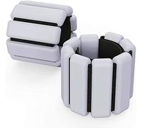 2 PCS Adjustable Wrist Weights Ankle Weights Set for Exercise Walking Jogging Yoga Aerobics Pilates Weight-Bearing Bracelet Fitness Wristband (black) (black) (grey)