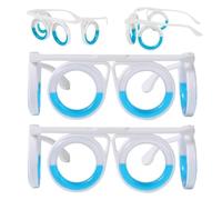 2 Pcs Adult Anti- Motion Sickness Smart Glasses Motion Sickness Smart Glasses Relieve Carsickness Airsickness Seasickness Glasses Anti Nausea Vertigo Glasses No Lens Liquid Glasses for Adults or Kids