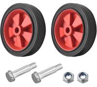 2 Pcs Air Compressor Caster Wheel Non-Slip Replacement Caster Wheel Set For Air Compressors Accessories, Heavy Duty Casters with Shock Absorption(5inch)