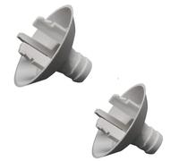 2 Pcs Air Conditioner Drain Hose Connector, 25mm Universal AC Water Outlet Adaptor, White Plastic Funnel Fitting for Split & Window Unit, Drainage Replacement Part