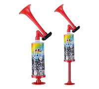 2 Pcs Air Horn HSYWSH-Handheld Pump Super Loud Extra Loud Air Horn Handheld Ai/r Hor/n Pump For Car Marine Boats Sports Events Camping Universal Rave Olympics Extra Lou/d Sound Noise Maker (Red)