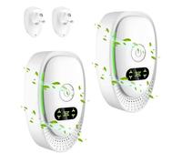 2 PCS Air Purifier Plug In, SGZIOO Ionic Negative plug in Air Purifier for Home Bedroom Smokers, Mini Portable air Ionizer, Quiet Odour Remover for Office Rooms Kitchen