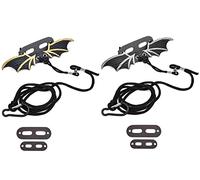 2 pcs Ajustable Leather Bearded Dragon Lizard Leash Harness Cooling Wing Silver Gold for Outdoor Safety Walking Lead