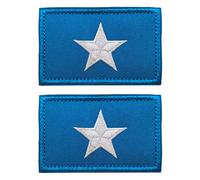 2 PCS AliPlus Somalia Flag Patches Embroidered Tactical Military Morale Patch Applique Fastener Hook and Loop