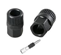 2 Pcs Alternator Pulley Removal Tool, Generator Pulley 33-tooth Disassembly Tool, Universal Durable Engine Removal Tools, Easy Replacement For Audi Volkswagen Ford Peugeot Vauxhall