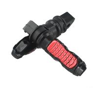 2 Pcs Aluminum Alloy Rear Passenger Foot Pegs for Motorcycle Compatibility - 12 cm x 3 cm x 2 cm, Black/Red/Blue/Gold/Silver(RED)