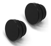 2 Pcs Aluminum Cigarette Lighter Socket Cover Billet Aluminum Cigarette Lighter Plug Cap Waterproof Dustproof Plug for Car for Car Truck SUV Boat Yacht Automotive Accessories Black (black)