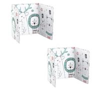 2 Pcs Aluminum Foil Oil Board Splatter Guard for Stovetop Cooking | White Non-stick Smooth Plates, High Temperature Resistant Shield for Plastic Spice Jars and Kitchen Walls