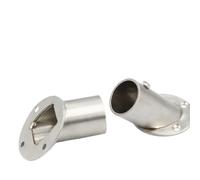 2 Pcs Angled Clothes Rail Closet Bracket Pole Socket Shower Rod Holder Wardrobe Hardware Closet Pole Holder Ceiling Curtain Rod