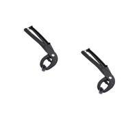 2 Pcs Anti-Scald Pot Clamp Aluminium Alloy One-Hand Cookware Holder | Black Finish, Smooth Rounded Edges and Seamless Welding, Portable Tool for Campers, Restaurant Staff