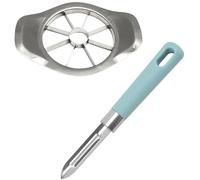2 PCS Apple Corer Remover, Apple Corer and Slicer, Stainless Steel Cutter with 8 Sharp Blades, Efficient Fruit Tool for Kitchen, Easy to Clean and Store