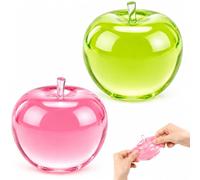 2 PCS Apple Squishy, Jumbo Squishies, Big Squishy, Slow Rising Squishies, Two Apple Squishies in Pink and Green Colours
