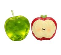 2 PCS Apple Squishy Stress Relief Tools,Green Apple Squishy, Slow Rising Stress Relief, Green Apple Shaped Squeezes Balls, Fruit Squishies Lovely Cute Apple for Men Women Birthday Gifts