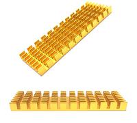 2 pcs Applicable m.2 nvme ssd 2280 Heatsinks Gold