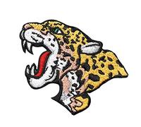 2 PCS Applique DIY Embroidered Patch, Leopard Print Animal Applique Decor Accessory, Sew on Embroidered Badge, Cool Patches for DIY Clothing Backpack Jeans Jacket Caps Arts Craft