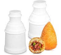 2 Pcs Arancini Maker Mold Set - Dual Round & Conical Rice Ball Mold, 160g/5.65oz Portion Size, Easy to Use, Dishwasher Safe, Comfortable Grip - Rice Molds for Home Cooks, Bento Meals & Street Food