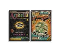 2 PCS Arc-tic Monkeys Comic Book Art Poster for Room Aesthetic Canvas Wall Art Bedroom Decor Posters 16x24inch(40x60cm)