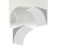 2 Pcs Arch Corner Kit,Archs Door Frame Kits,DIY Arch Doorway Kit,Half Circle Door Archs Kits,Foam,Paintable,for Living Room Interior Decoration(49x49x49cm)