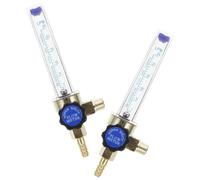 2 Pcs Argon Flowmeter Regulator 0.15mpa 1/4pt 7mm Ppe Measurement | High Precision Inline Installation, for Lab Staff and Welders, Shielding Gas, Workshop Bench Use