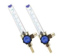 2 Pcs Argon Gas Flow Meter with 1/4pt 0.15mpa 7mm Ppe | Accurate Measurement, Compact Design, Space-saving Build, User-friendly Control, Welding Regulator