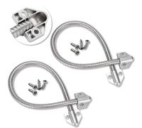 2 PCS Armored Loop Power Transfer, Door Wire Conduit Flexible Gooseneck Door Cable Protector, Stainless Steel Exposed Mounting Sleeve, Access Wire Protector