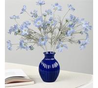 2 Pcs Artificial Coreopsis, Fake Cosmos Silk Fabric Flower Plants for Table Centerpieces Arrangements, Floral Decorations for Home Kitchen Garden Party Decor (Light Blue,60cm)