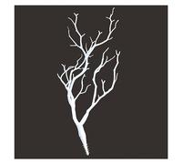 2 Pcs Artificial Fake Antler, Decorative Plant Twigs Branch Lifelike Dry Curly Willow Branches ，Artificial Coral Branch Christmas Tree Ornaments Tree Branches， DIY Wedding Party Home Decoration(White)