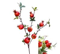 2 Pcs Artificial Fruits, Artificial Pomegranate Branches, Artificial Fruit Tree Stems Bouquet for Home, Office, Holiday Party Decoration
