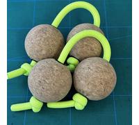 2 Pcs Asalato Shakers Cork Silent Ball Portable Kashaka Rhythm Exercises, Aslatua Shakers Beginner for Music Enlightenment Koshkash(G)