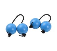 2 Pcs Aslatua Shakers, African Rhythm Kashaka Hand Percussion Balls, ABS Sand Shaker Instruments for Beginners, Party Stage Performance Concert Music Class (Blue)