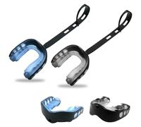 2-PCS Athletic Mouth Guard with Strap for Youth and Adult Impact Sports