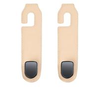 2 Pcs Auto Hooks - Leather Car Seat Back Hooks for Storage Organiser, Universal Back Seat Headrest Hangers for Hanging Bags, Handbags, Grocery Bags - Durable and Convenient Car Accessories