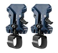 2 Pcs Auto Locking Tool Hook For Power Drills And Hammers, Abs Body With Reinforced Metal Clip, Secure Attachment For Professional Builders, Lightweight Red Finish Included(Blue)