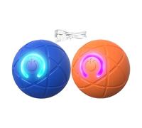 2 Pcs Automatic Moving Pet Toys, Smart Moving Dog Ball, Rechargeable Washable Durable Electronic Dog Toy With LED Light, Long Battery Life, For Small Medium Large Dogs Indoor Outdoor