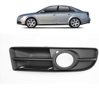 2 Pcs Automobile Fog Grille for A4 B7 Avant 8EC 8ED Bj. 2004-2007, Front Bumper Fog Light Grill Cover Front Fog Light Grille Weatherproof Fog Lamp Bezel Cover