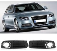 2 Pcs Automobile Fog Grille for Audi A4 B8 8K 2009 2010 2011, Front Bumper Fog Light Grill Cover Front Fog Light Grille Weatherproof Fog Lamp Bezel Cover