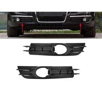 2 Pcs Automobile Fog Grille for Audi A6 2005 2006 2007 2008, Front Bumper Fog Light Grill Cover Front Fog Light Grille Weatherproof Fog Lamp Bezel Cover