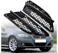 2 Pcs Automobile Fog Grille for BMW 335i 328i E90 E91 LCI 2008 2009 2010 2011 2012, Front Bumper Fog Light Grill Cover Front Fog Light Grille Weatherproof Fog Lamp Bezel Cover