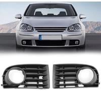 2 Pcs Automobile Fog Grille for VW GOLF 5V 2004-2009, Front Bumper Fog Light Grill Cover Front Fog Light Grille Weatherproof Fog Lamp Bezel Cover