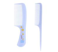 2 Pcs Baby Comb Toddler Small Cute Hair Comb Mini Set Fine Tooth Rat Tail Portable Anti-Static Plastic Hairdressing Gift Detangling Hairdressing Styling(Purple)