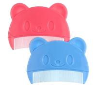 2 Pcs Baby Hair Brush,Mini Cradle Cap Brush,Cute Toddler Comb,Useful Baby Hair Comb,Convenient Cradle Cap Combs Toddler,for Newborns,Toddlers and Perfect Babys Gifts(Bule and Pink)