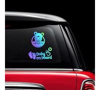 2 Pcs Baby on Car Stickers Sign and Decal for Girl, Removable Safety Sticker Notice Board, Cute Window Car Sticker, on Board Stickers